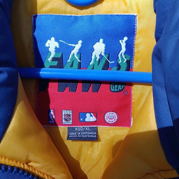 Vtg Fans Gear Michigan Embroidered Down Thick Winter Jacket Men's XL NCAA - Picture 4 of 11